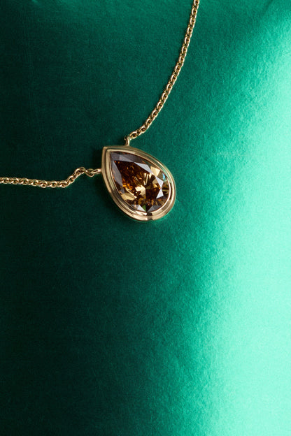 AHONA BROWN PEAR Pendant