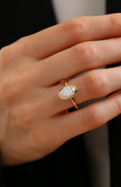 OVAL BEZEL SOLITAIRE
